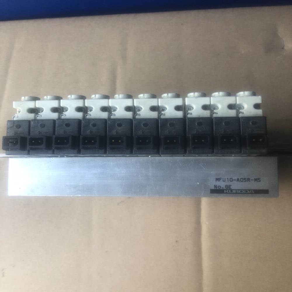 日本KURODA汇流板MFU10-A05R-M5汇流板原装二手A05RS25汇流板10位