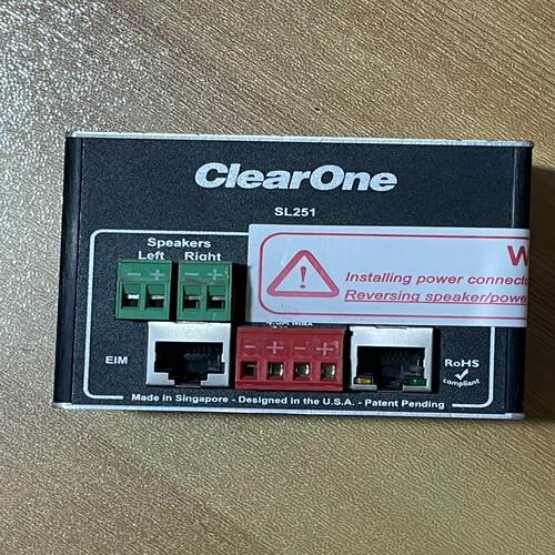 询价~美国ClearOne控制模块 VIEW SL251 实物拍摄