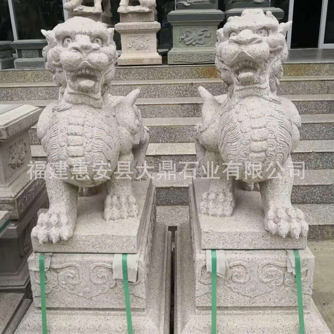貔貅雕刻 别墅传统石材户外门口摆件 公司石头工艺品装福建石雕饰