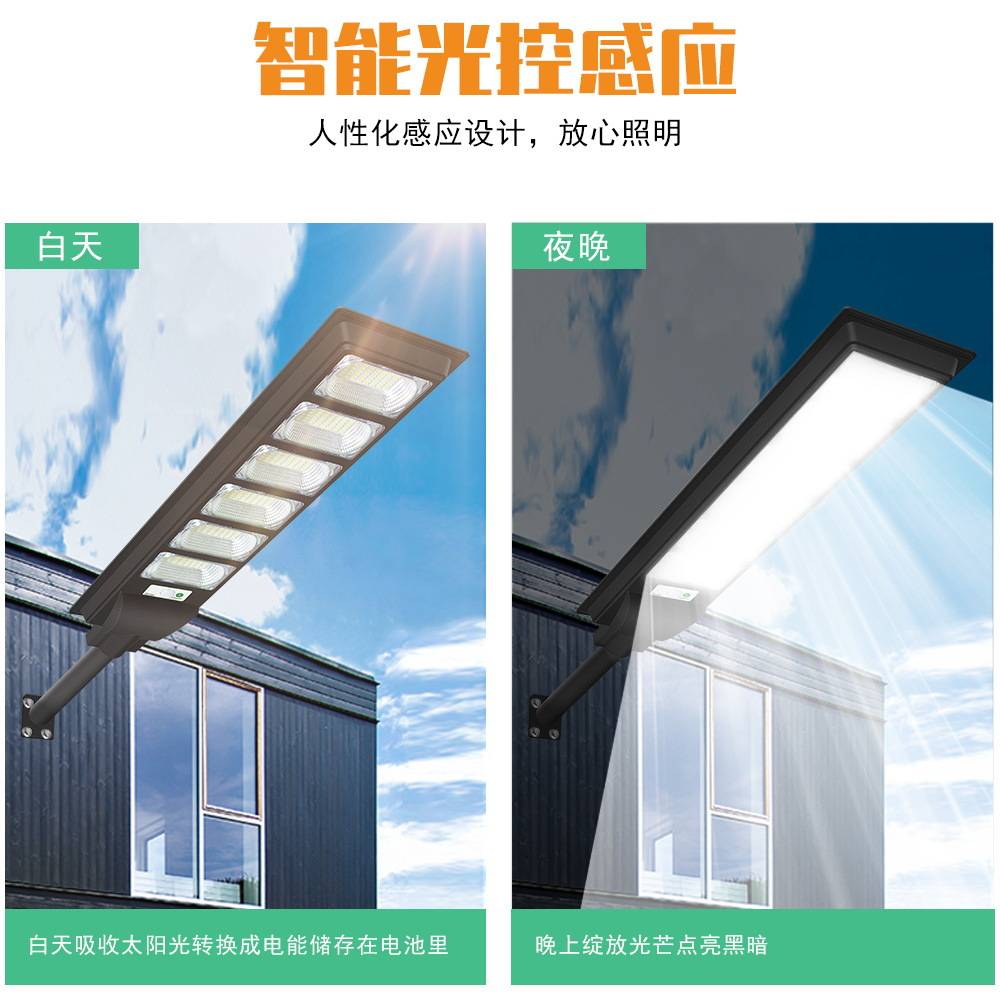 谦润照明led路灯户外人体感应壁灯红外遥控墙壁太阳能庭院灯农村