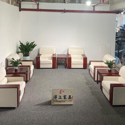 办公沙发会议室商务接待贵宾领导洽谈酒店布艺单人位沙发茶几组合