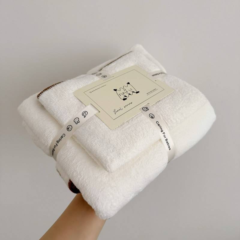 A类纳米防滑纱软糯亲肤家用儿童成人洗脸毛巾浴巾套装卡通吸水
