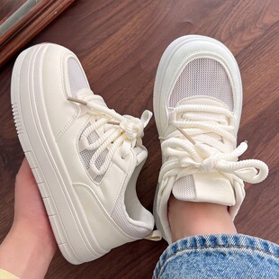夏季女鞋小白鞋女配裙子2025新款爆款网鞋透气网面休闲鞋子运动鞋