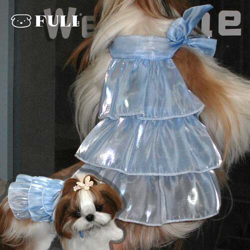 FULIPET「晴空流光」挂脖偏光裙.花园系列.西施犬马尔济斯比熊