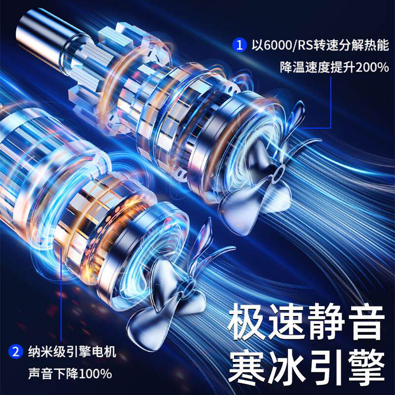 冷车载电风扇v24LYA-5.1货车1v大风力涡轮制us2b强力静音汽车小电