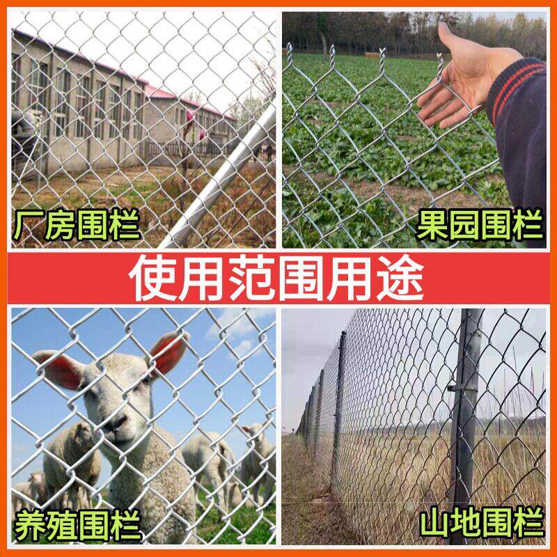狗热镀锌围防栏网养殖网钢丝防护网养鸡铁丝网锈加勾花网粗网果园