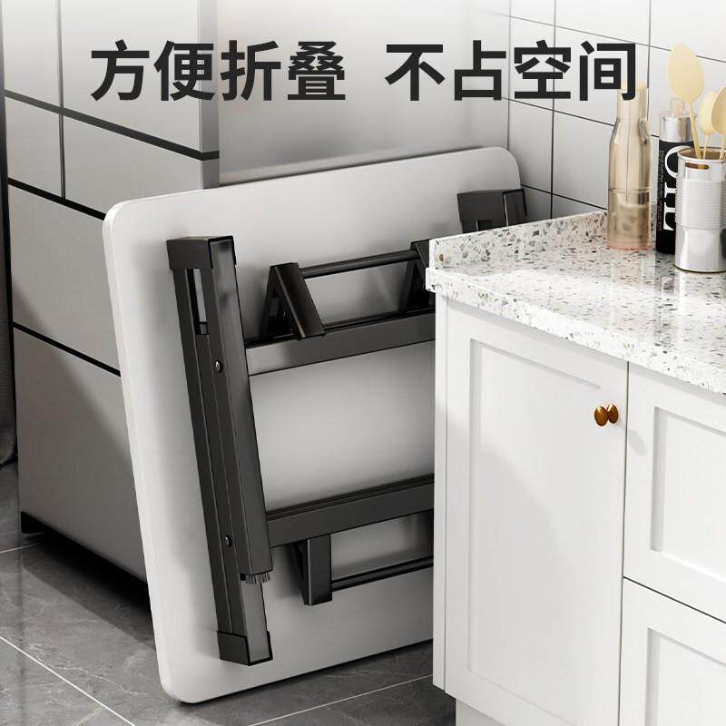 折叠桌子家用摆摊餐桌易正形饭桌折叠桌冬天四方简桌矮方桌桌小方
