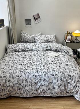 in法古式覆被套天丝棉四件套s被套赫本风被单笠品床学生宿HYJF202