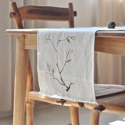 餐桌旗轻华北i茶欧新中式禅zq-21011意现代简约ns茶几巾席盖布高