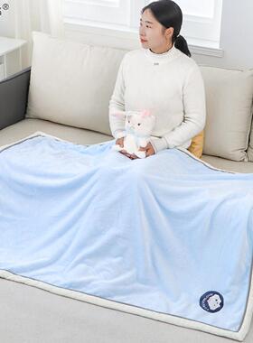 2厚0新款法兰绒毛AKX40006毯加5盖毯珊瑚绒毯子2沙发毯午睡毯午休