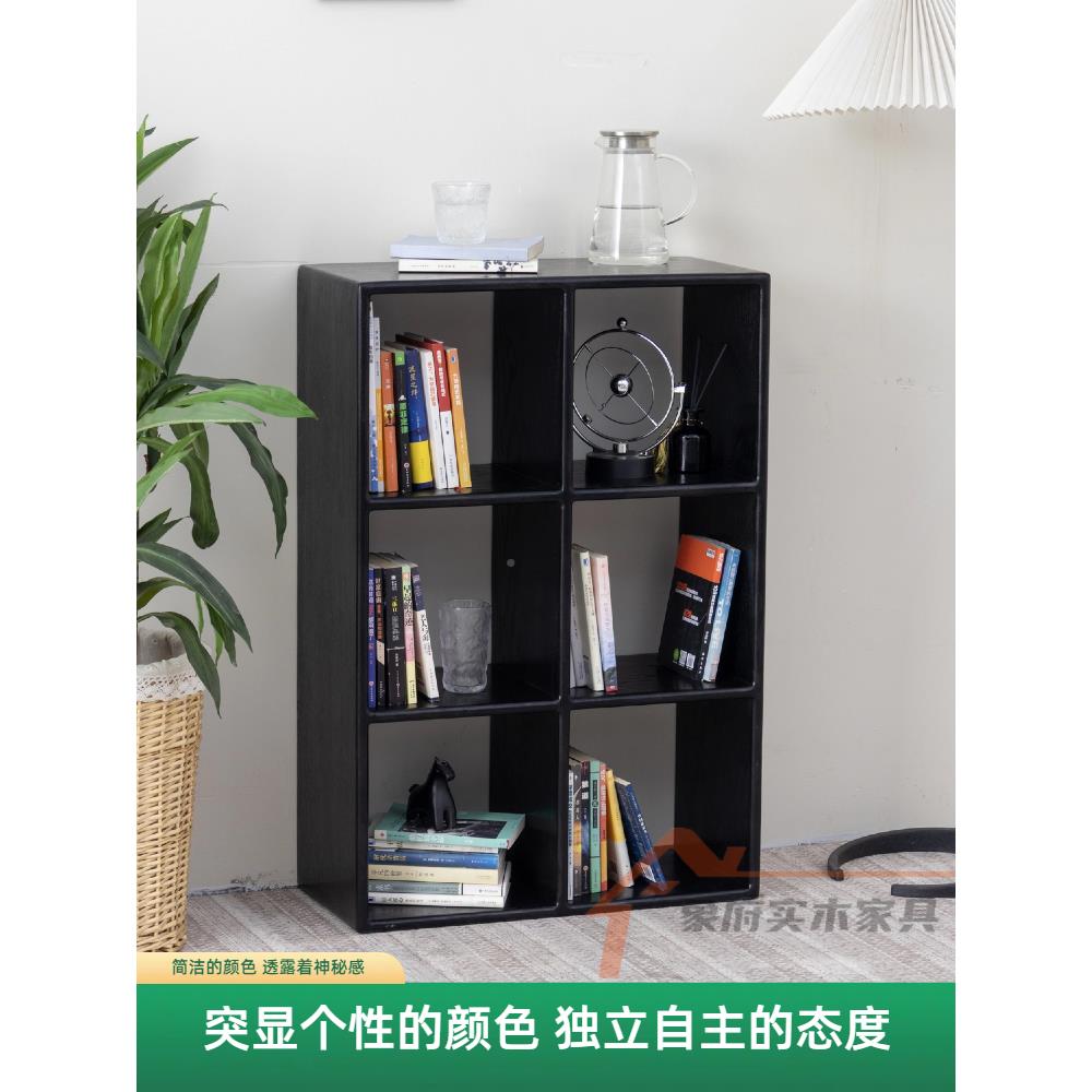 黑59色收高纳端柜进口橡木格纹柜落地柜纳实木组合柜电视柜收架
