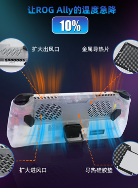 适用于ROG Ally散热背壳HandheldDIY夹拔夫黑悟空折叠支架顺丰
