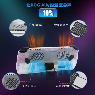 适用于ROG Ally散热背壳HandheldDIY夹拔夫黑悟空折叠支架顺丰