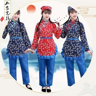 六一儿童汉服演出服男女童古装国学服悯农家民锄禾表演服