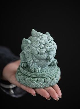 青砂石招财貔貅茶宠摆件精品可养茶台茶盘茶玩鱼缸造景装饰茶配件