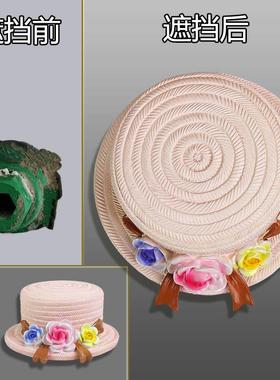 树脂工艺品电线口墙面遮丑装饰盖出水管道遮挡堵头花盖帽墙壁孔