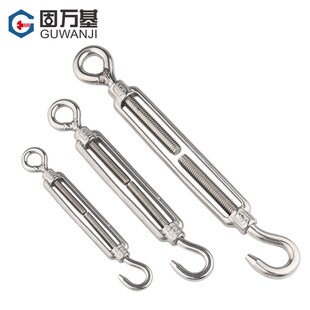 304不锈钢花篮螺丝 紧绳器钢丝绳收紧器开体花兰螺栓M4M5M6M8-M16