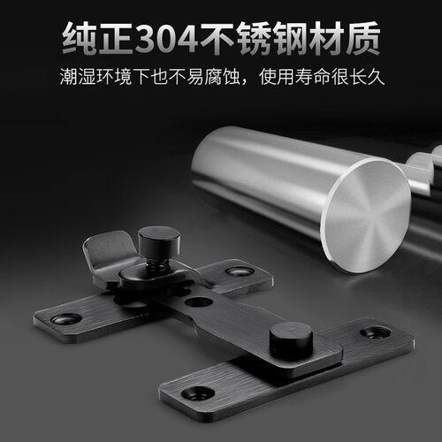 免打孔门扣卫生间推拉门锁插销防盗房门移门锁扣卡扣厕所搭扣门栓
