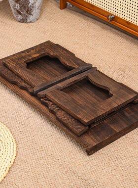 古风小桌子实22548木米飘叠窗桌炕桌折矮桌式榻榻茶中几茶桌飘窗