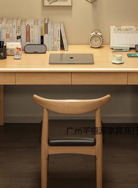 实木窄/书桌室4050窄cm宽极简易学习电脑桌PCQ小户型卧长条窄款桌