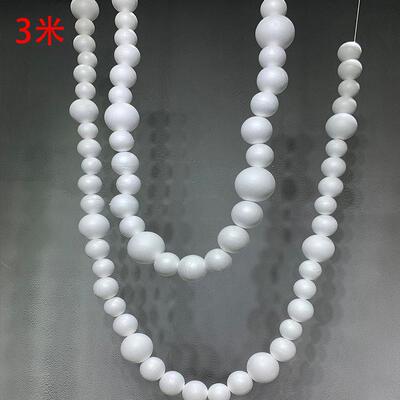 婚新款道具白色泡圆球串婚礼舞台背庆沫景DVB迎宾挂区饰美陈橱窗