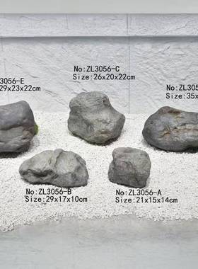 玻璃庭黄蜡院3056黄色园林鹅卵钢石仿真F7765JJ5造景石摆件室内装