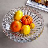 KV酒水店餐厅用354晶家玻璃干果盘T欧式 客厅创意水果盘水晶玻璃果