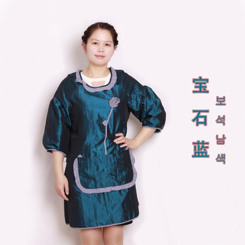 新款韩式尚裙时韩版家围用防油围防水家居厨房裙烤围裙八分肉店工