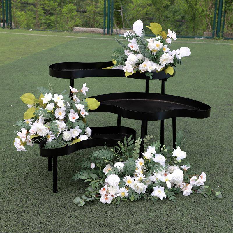 花婚庆AGR铁道具新款云艺朵甜品台桌摆花器婚礼舞台装饰件路引甜