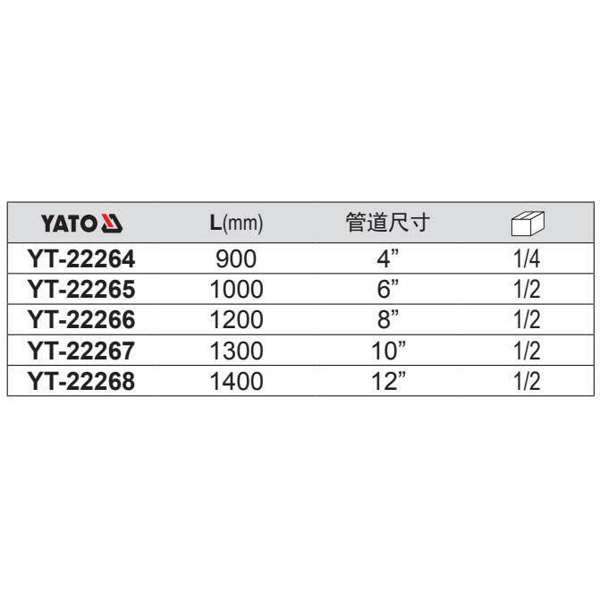 尔拓水管钳多用圆管钳夹管钳美式重型链条管易子钳Y-411502262T4