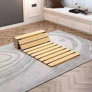 ?实木可叠护腰床椎板垫片硬板床垫木硬垫折护脊护腰564软床加硬板