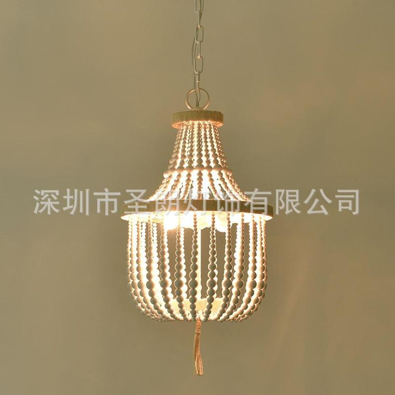 口木珠小吊MZ-0416灯卧室书出房过格波西米亚风小道公主房吊灯