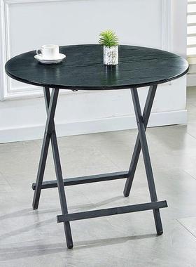 简易折户叠桌家吃饭桌出租屋F96MMMT8桌便子外阳台用小圆桌小户型