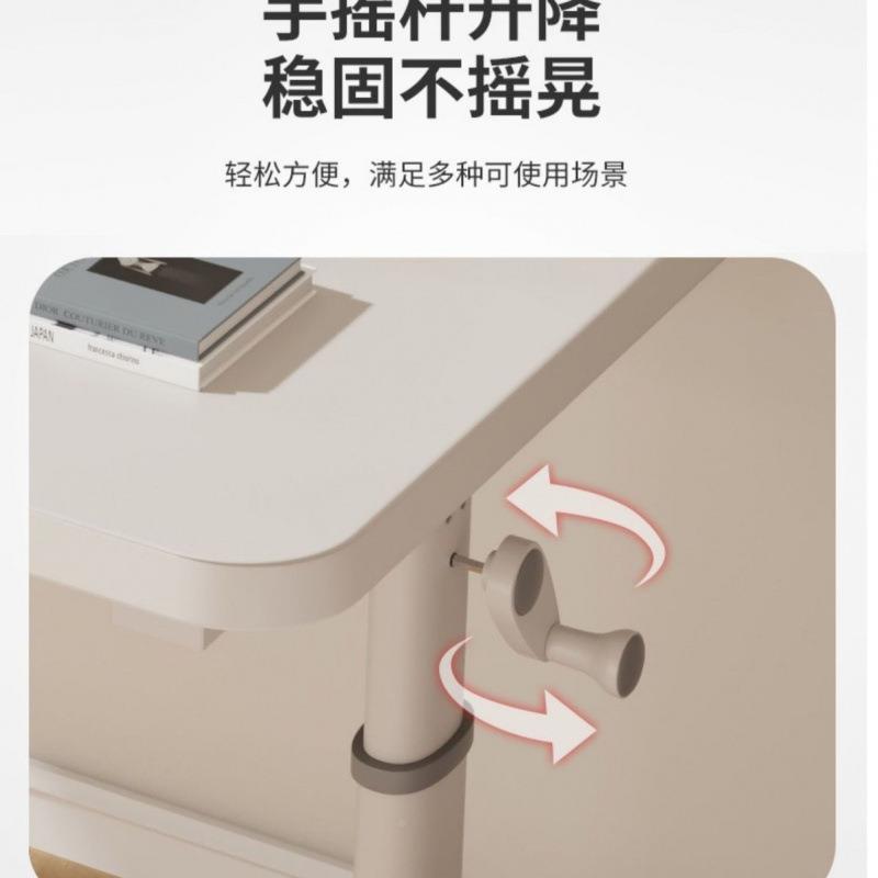 桌子小一书书42桌可升降手摇桌升降桌大白简约写桌宿舍厂家件起批