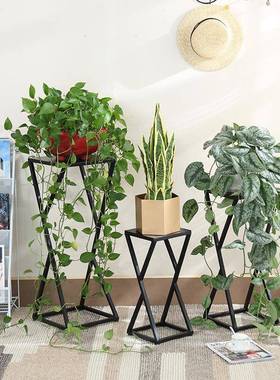 时尚创意何铁几艺花架客植厅多绿萝盆栽置物架肉大厅装饰BC-7.10-