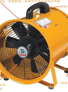 SHT3-QQC3手提风机36低电V压高换速风扇管道地下室船舱气扇量大0