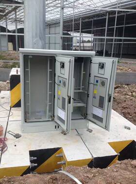 中铁ODC-2190塔GLT化E基站室外一体防雨恒温机柜双舱体国动4力柜+