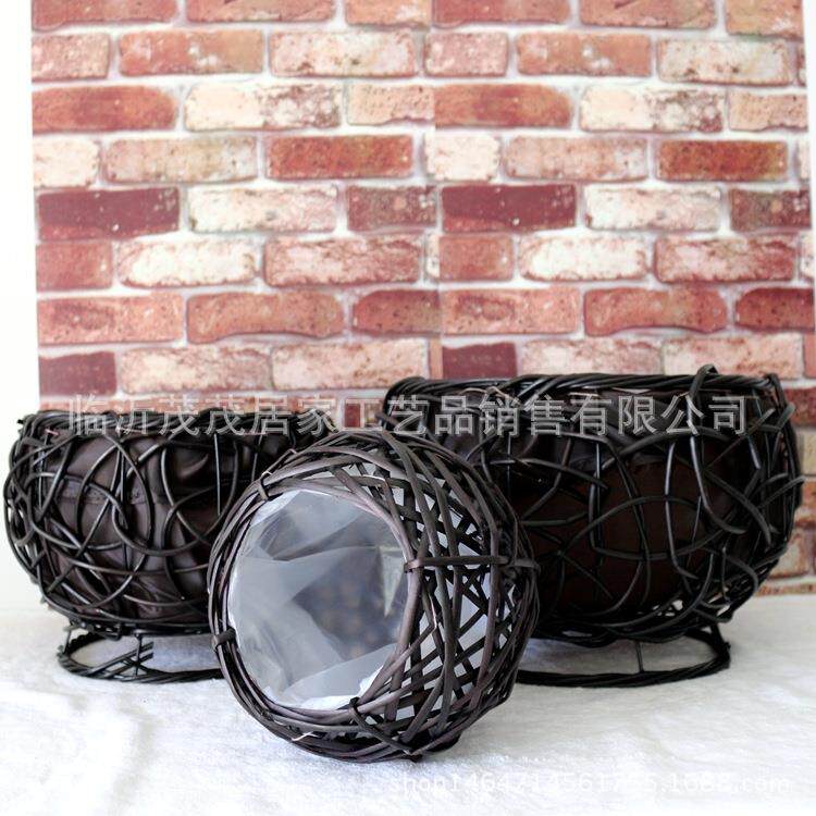 柳编艺术书467968画品卷收纳桶茶馆桌面酒装品摆件摆饰工艺品饰店