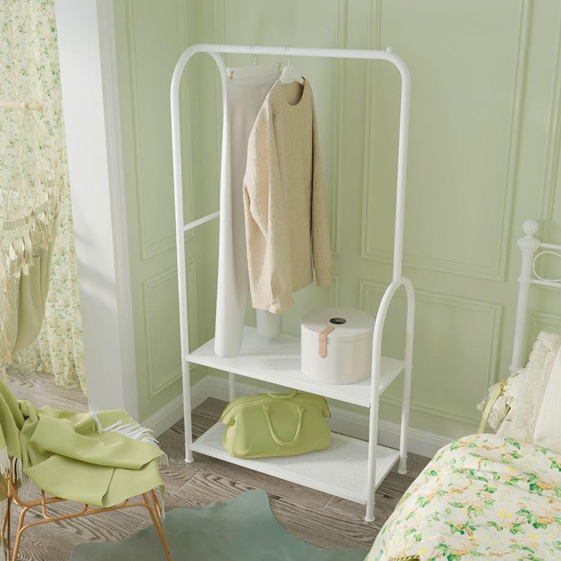 架易落地卧室内收纳置物架多衣层挂客厅创意衣帽架竹多功能简2022