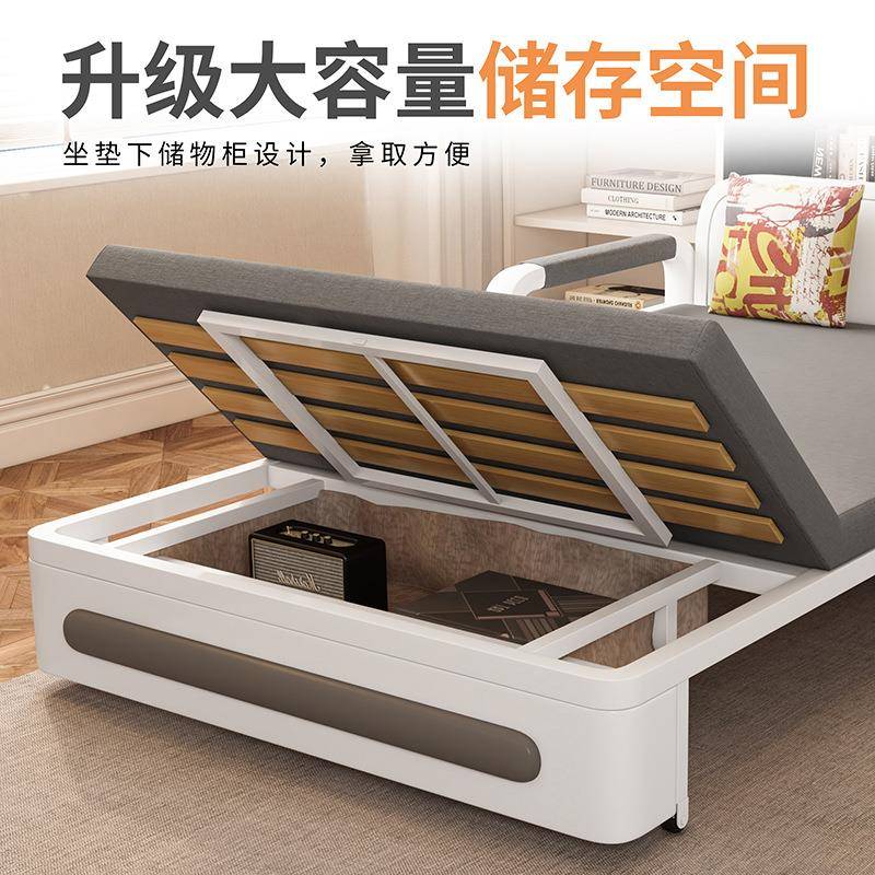 可折叠家沙床一体两用客厅wdvb-001多功能用简易沙发单人布济艺储