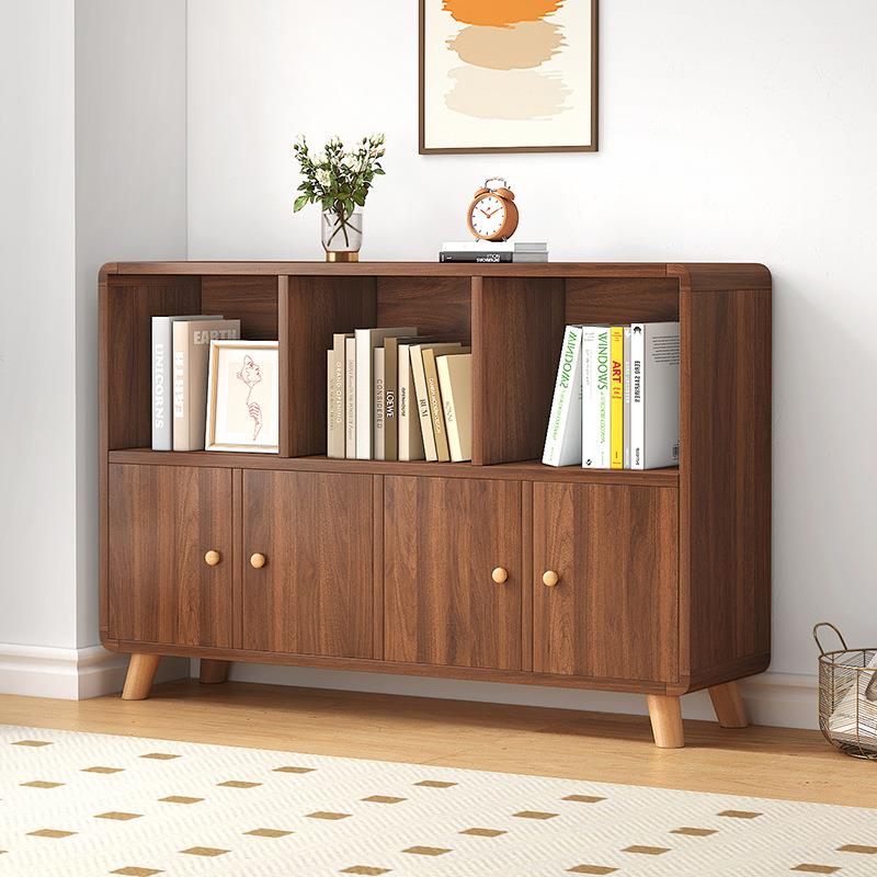 实木书儿架童圆角书柜柜落地置架家用书架客厅储物矮简易物多层格