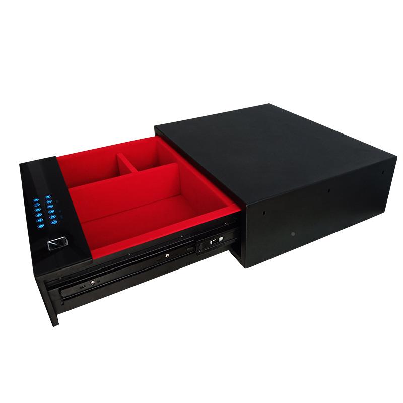 虎牌家用入衣柜密码小抽屉式保柜险型迷你902隐藏式指纹保险箱保