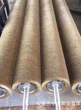 缠绕式丝辊IIX除刷工业不锈钢丝钢镀铜丝刷辊辊滚刷沙机锈毛刷辊
