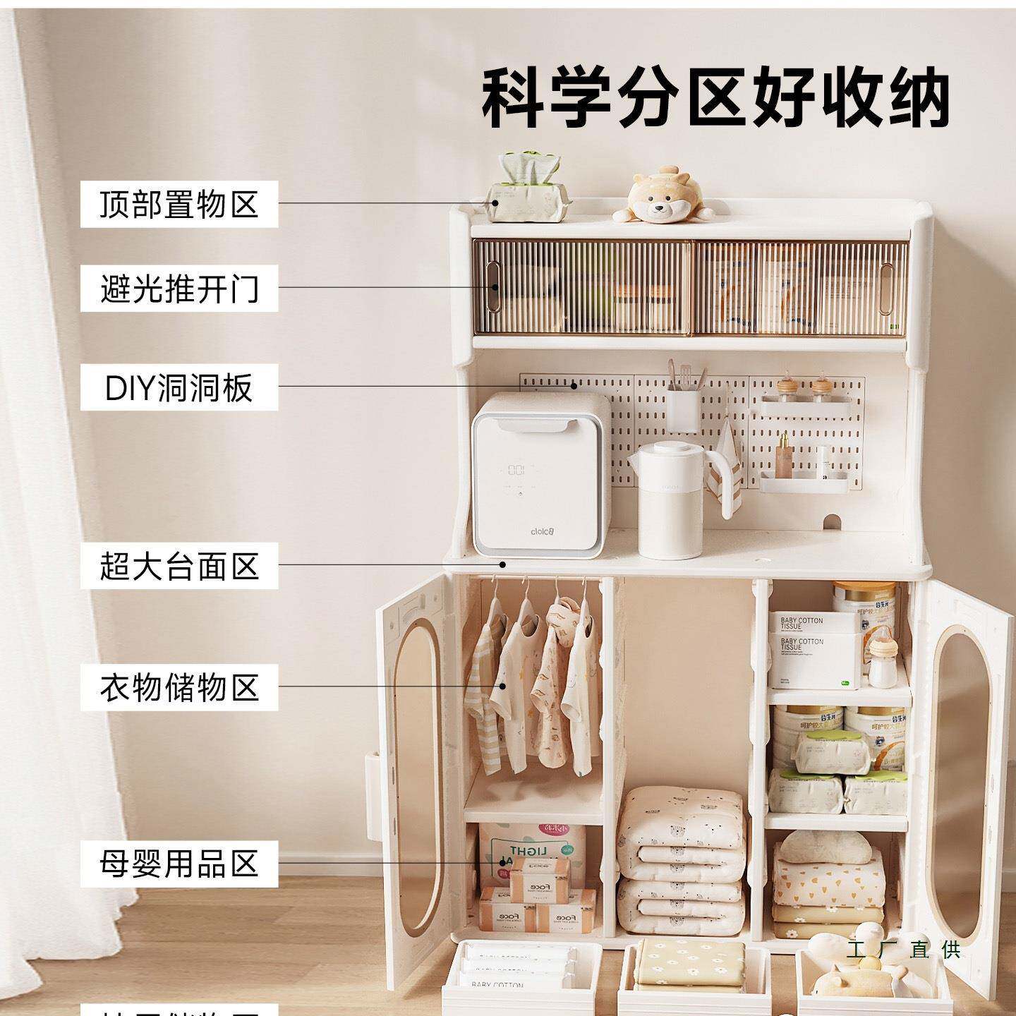 儿童玩具收纳架婴儿喂柜台养多宝宝置物玩具整层理箱985储物子