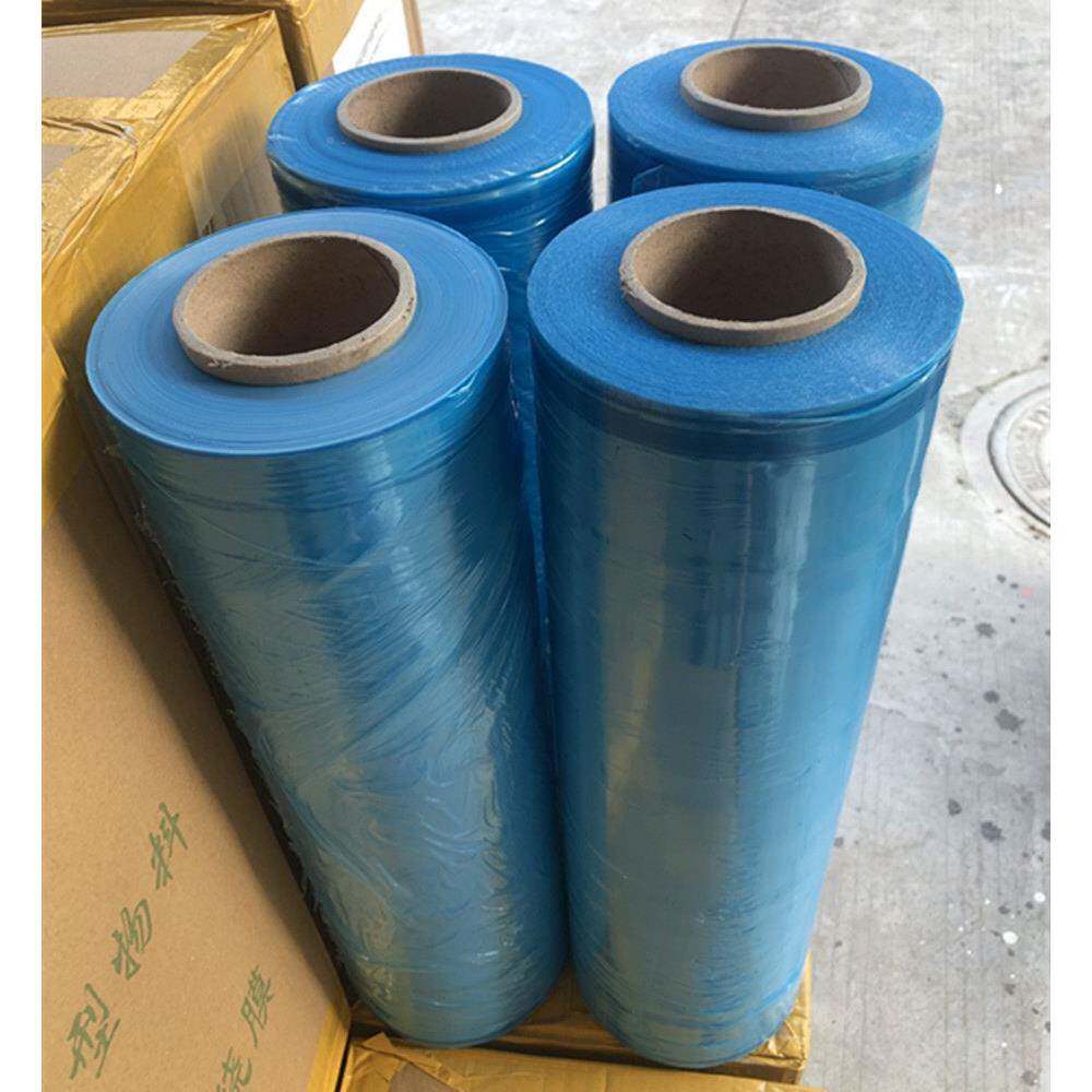 宽海XWS运5kg包装蓝色锈V气现防货可缠绕膜金属50c相m拉伸膜防护C