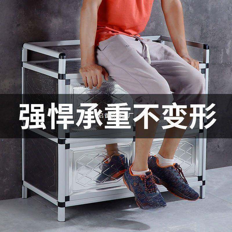 不锈钢简易碗柜橱柜餐边柜储茶水柜子物家65749用灶柜台经济柜型