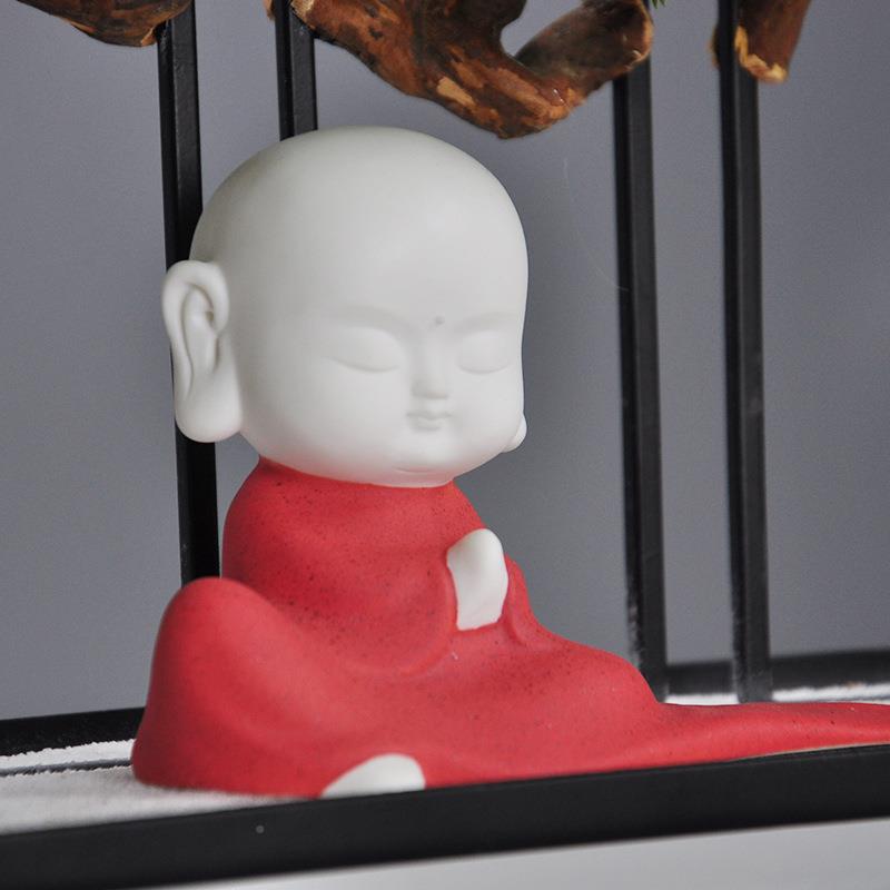 新中式崖柏根摆件创意假山迎室客M5松摆件别墅办公家居雕玄关摆件