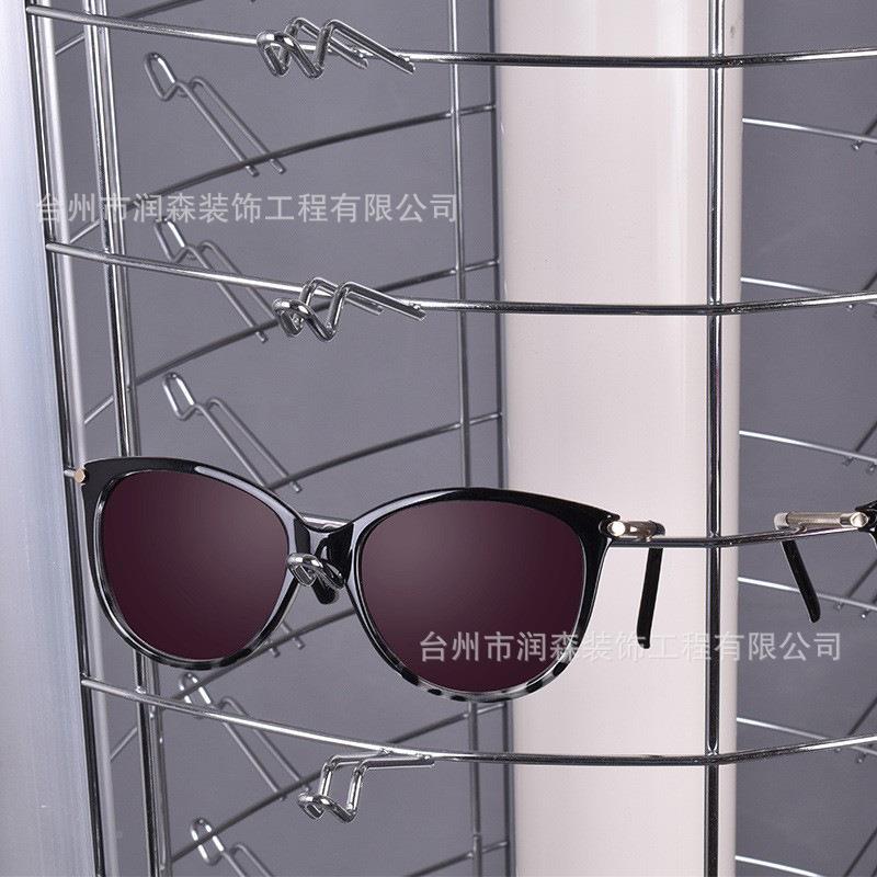 落地转式旋太阳镜示架墨313镜列架架子眼镜展柜陈超市眼镜店展示