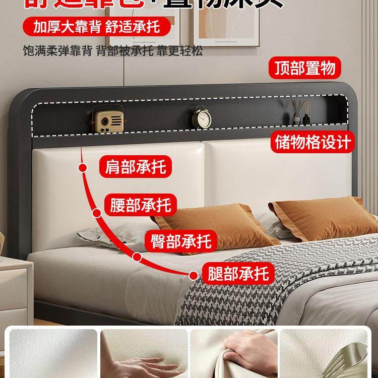 铁艺床双人家用18加床固加厚铁床985不锈钢单人米床铁架架床出租