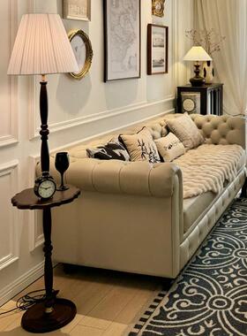 法式中古厅落地灯式复35707古卧室边客立式置美物床头柜一体氛围